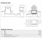 Kachlová pec ABX Oxford zelená, pravá